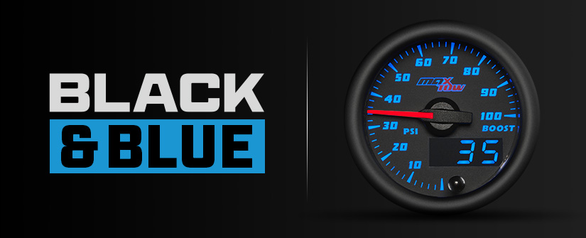 Black & Blue MaxTow Double Vision Gauge Series