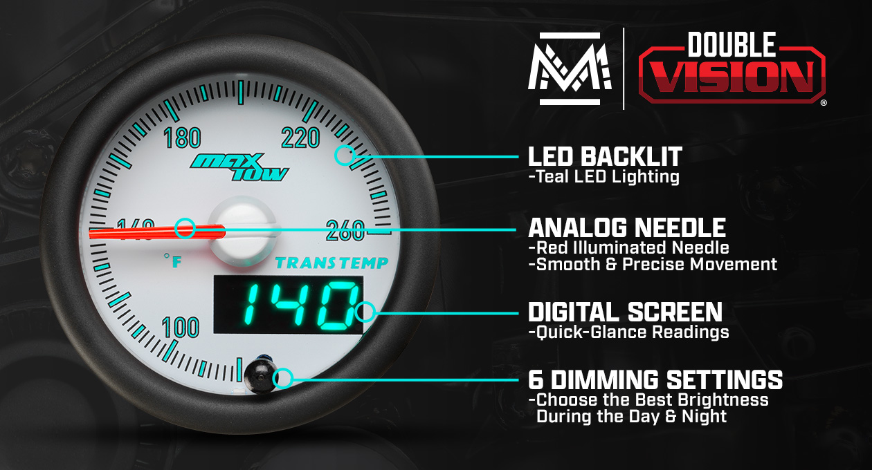 MaxTow Match 3rd Gen Cummins Transmission Temperature Gauge