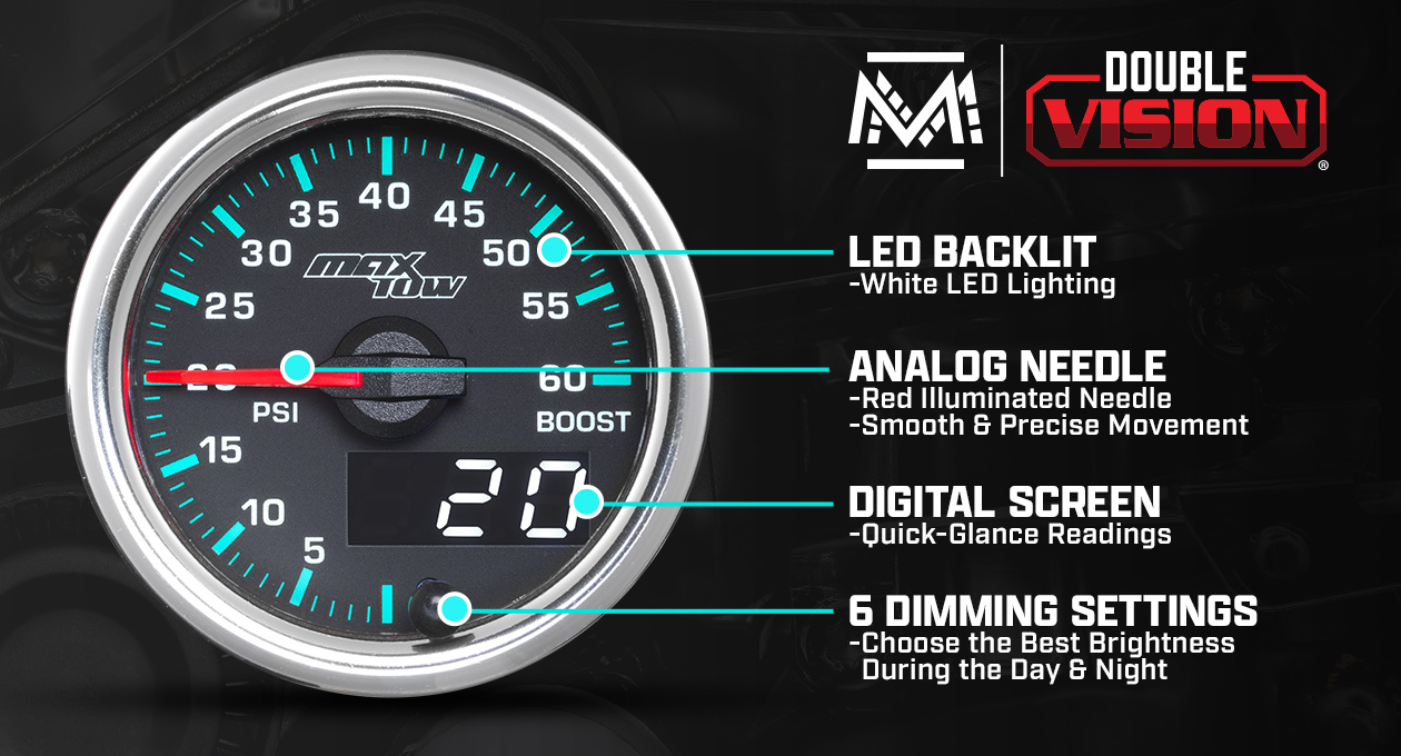 MaxTow Match for the 2014-2020 6.6L Duramax Gauge Series Details